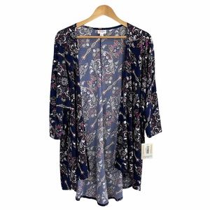 LuLaRoe Lindsay Blue Kimono